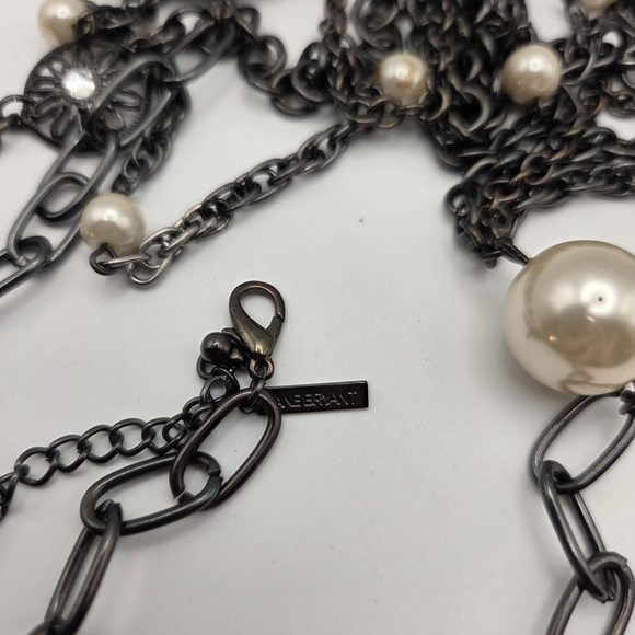 Layne Bryant Multi Strand Black and Pearl Necklace - Picture 5 of 5